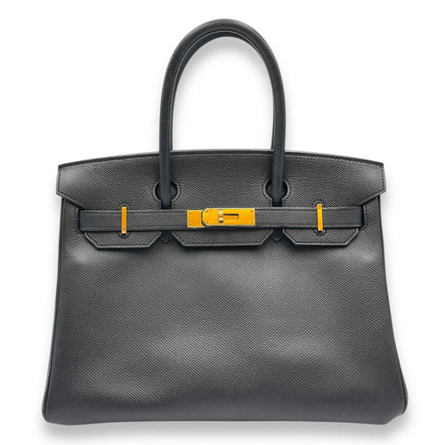 Birkin 30 Black in Epsom, Gold hardware