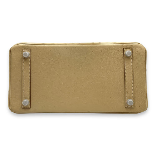 Birkin 30 Parchemin in Ostrich, Palladium hardware