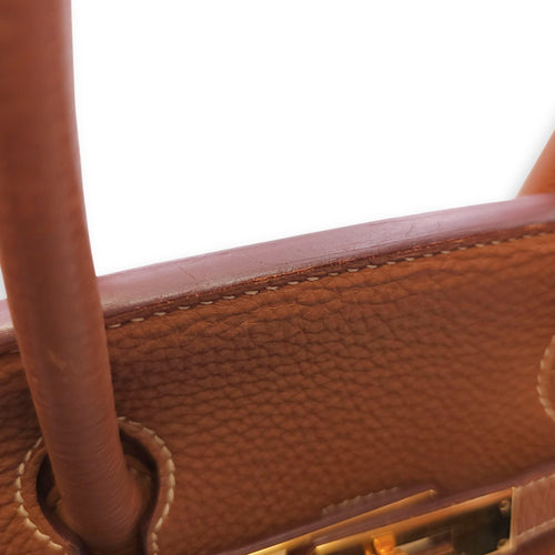 Birkin 30 Gold in Togo, Gold hardware