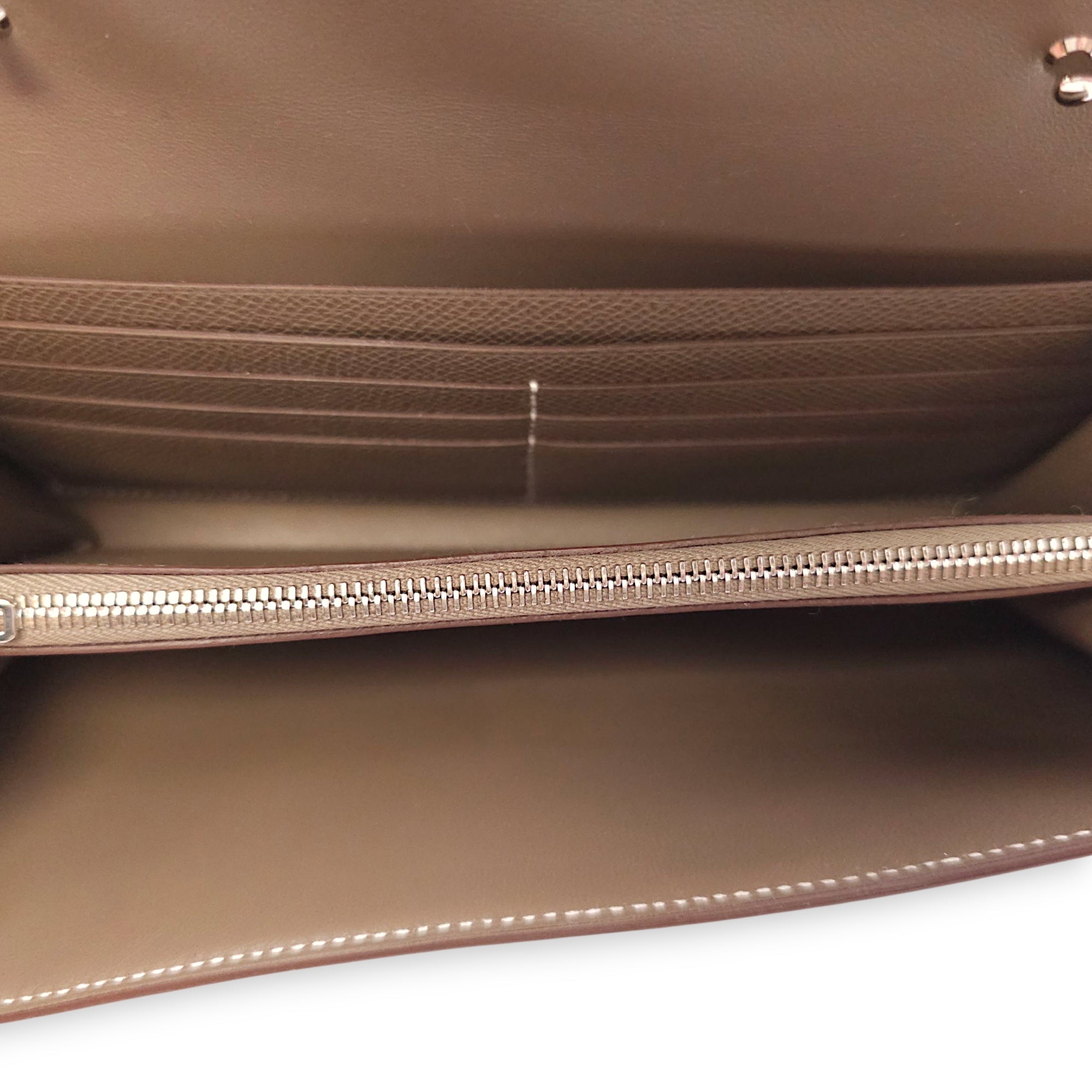 Constance To Go Etoupe Crossbody Bag in Epsom, Palladium hardware