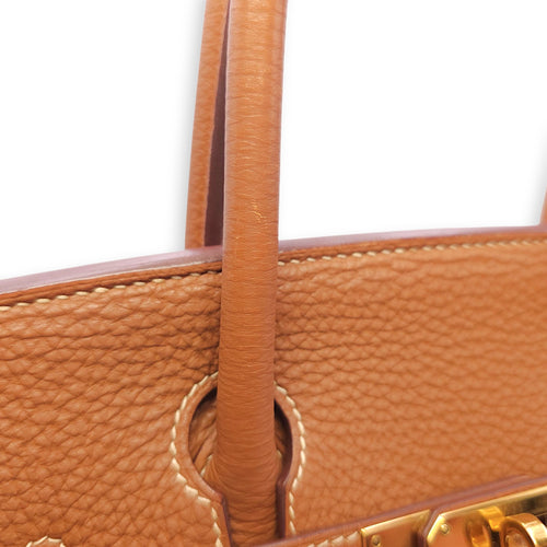 Birkin 30 Gold in Togo, Gold hardware