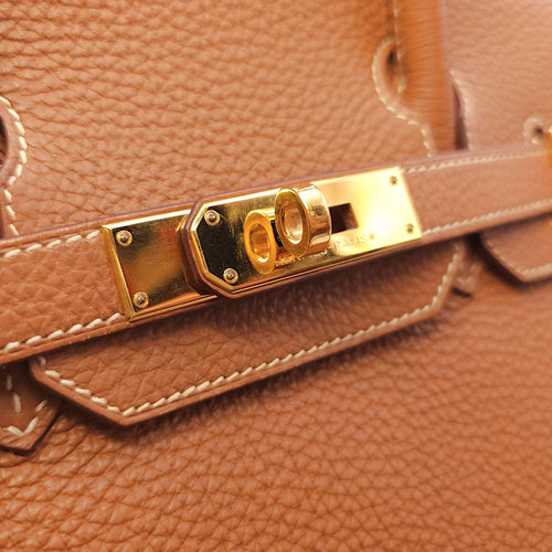 Birkin 30 Gold in Togo, Gold hardware