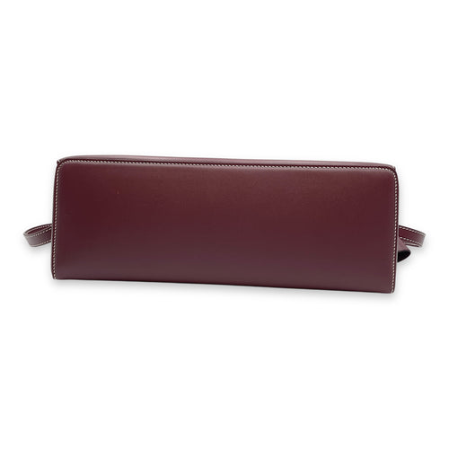 Extra Pocket 27 Saddle Leat Shoulder Bag in Calfskin, Gold hardware