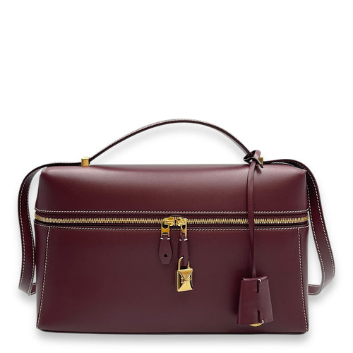 Extra Pocket 27 Saddle Leat Shoulder Bag in Calfskin Gold hardware CL2509-15721 1