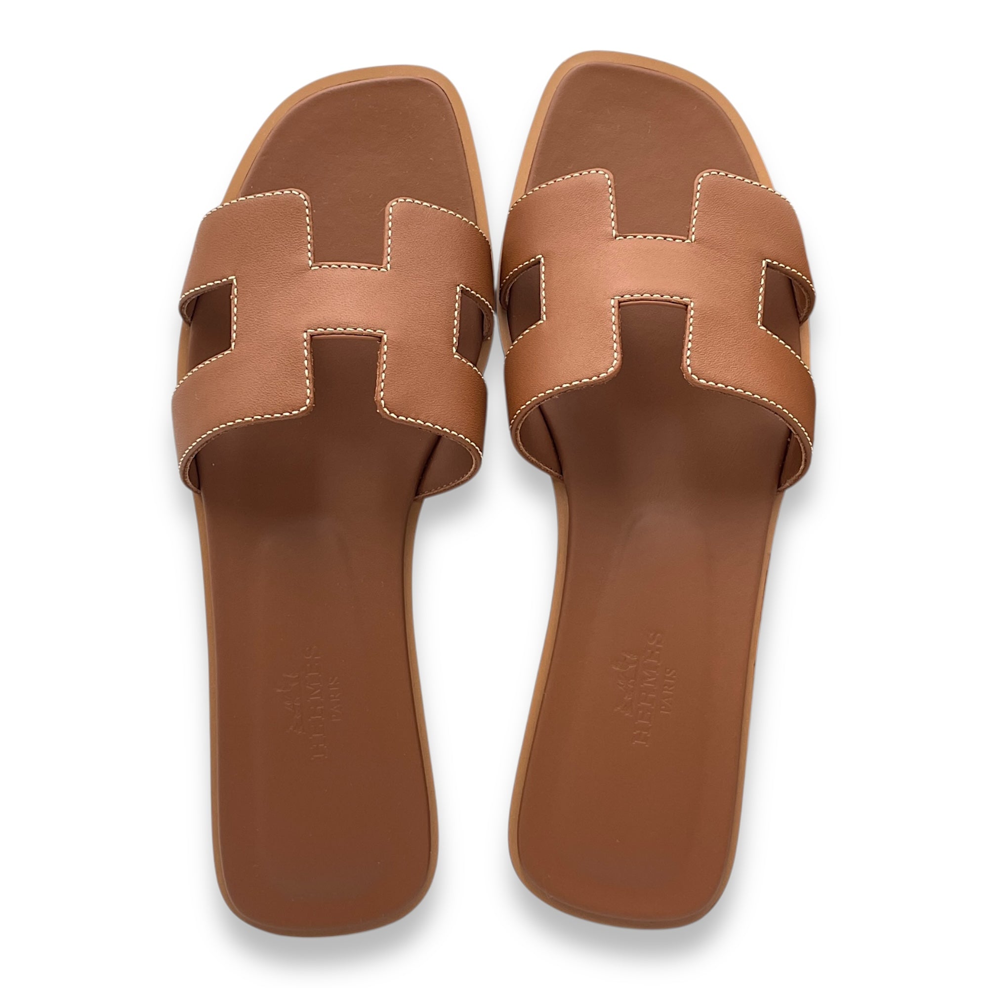 Oran 36 Gold Sandal in Calfskin