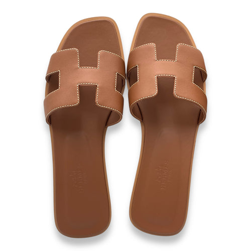 Oran 36 Gold Sandal in Calfskin