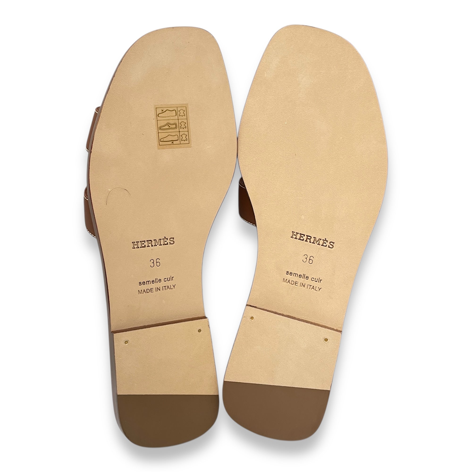 Oran 36 Gold Sandal in Calfskin