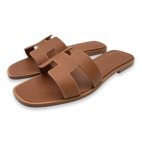 Oran 36 Gold Sandal in Calfskin