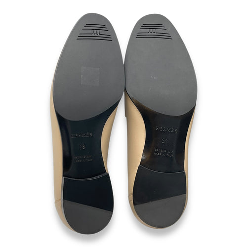 Royal 38 Beige Loafer in Calfskin, Permabrass hardware