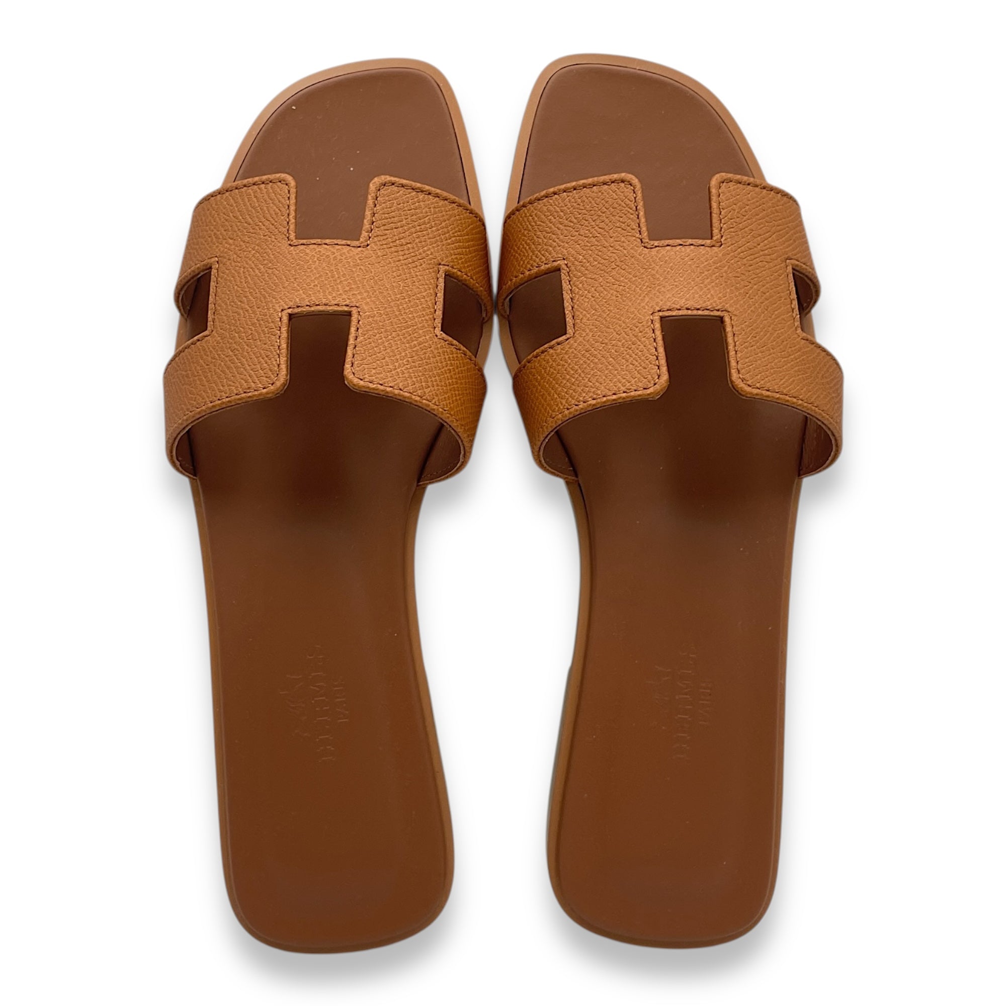 Oran 36 Gold Sandal in Epsom