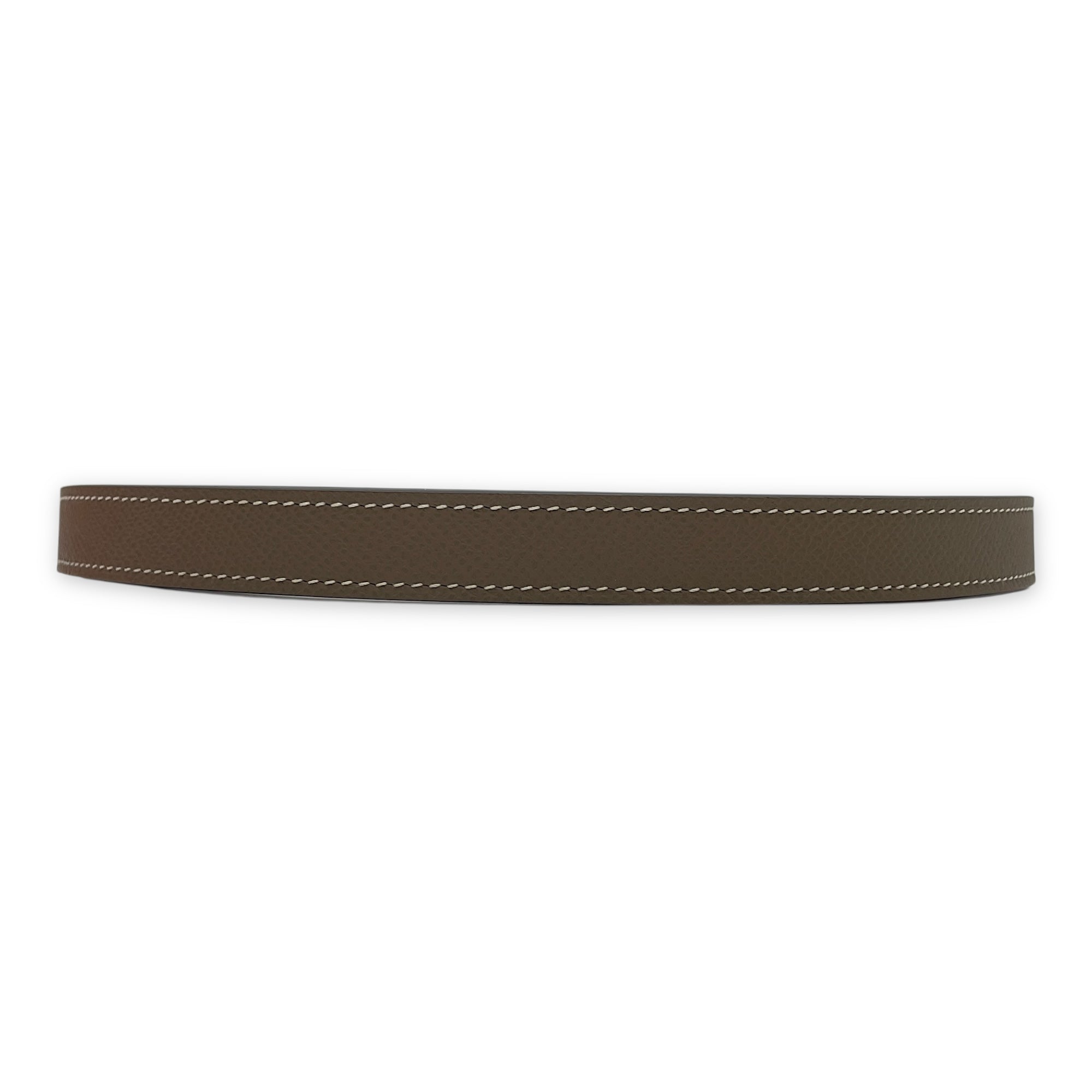 Kelly 18 Etoupe Belt in Epsom, Gold hardware