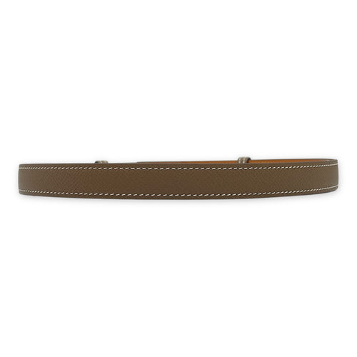 Kelly 18 Etoupe Belt in Epsom, Rose Gold hardware