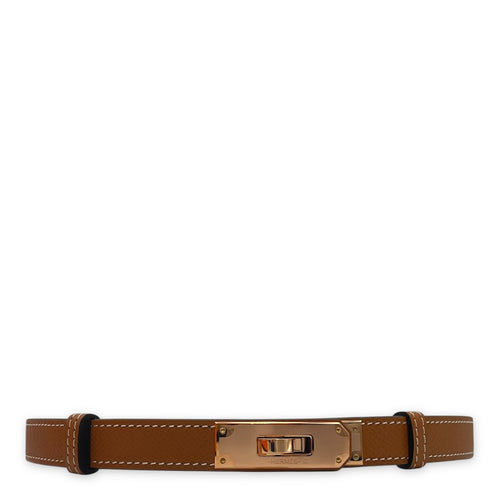 Kelly 18 Gold Belt in Epsom, Rose Gold hardware