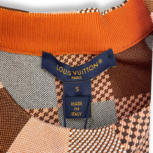 Monogram Knit Top S Brown Ready-to-Wear in Viscose
