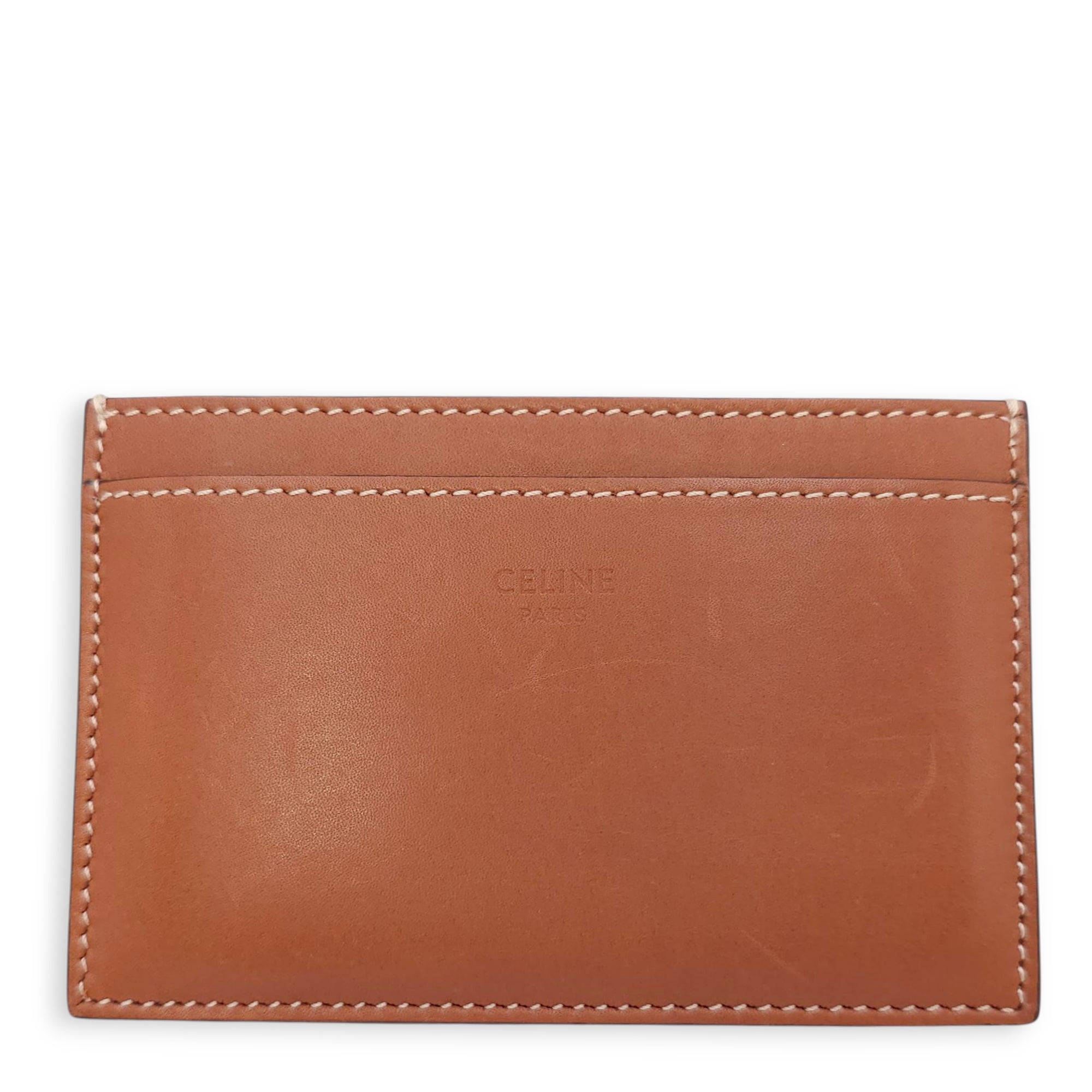 Calkfskin Brown Card Holder