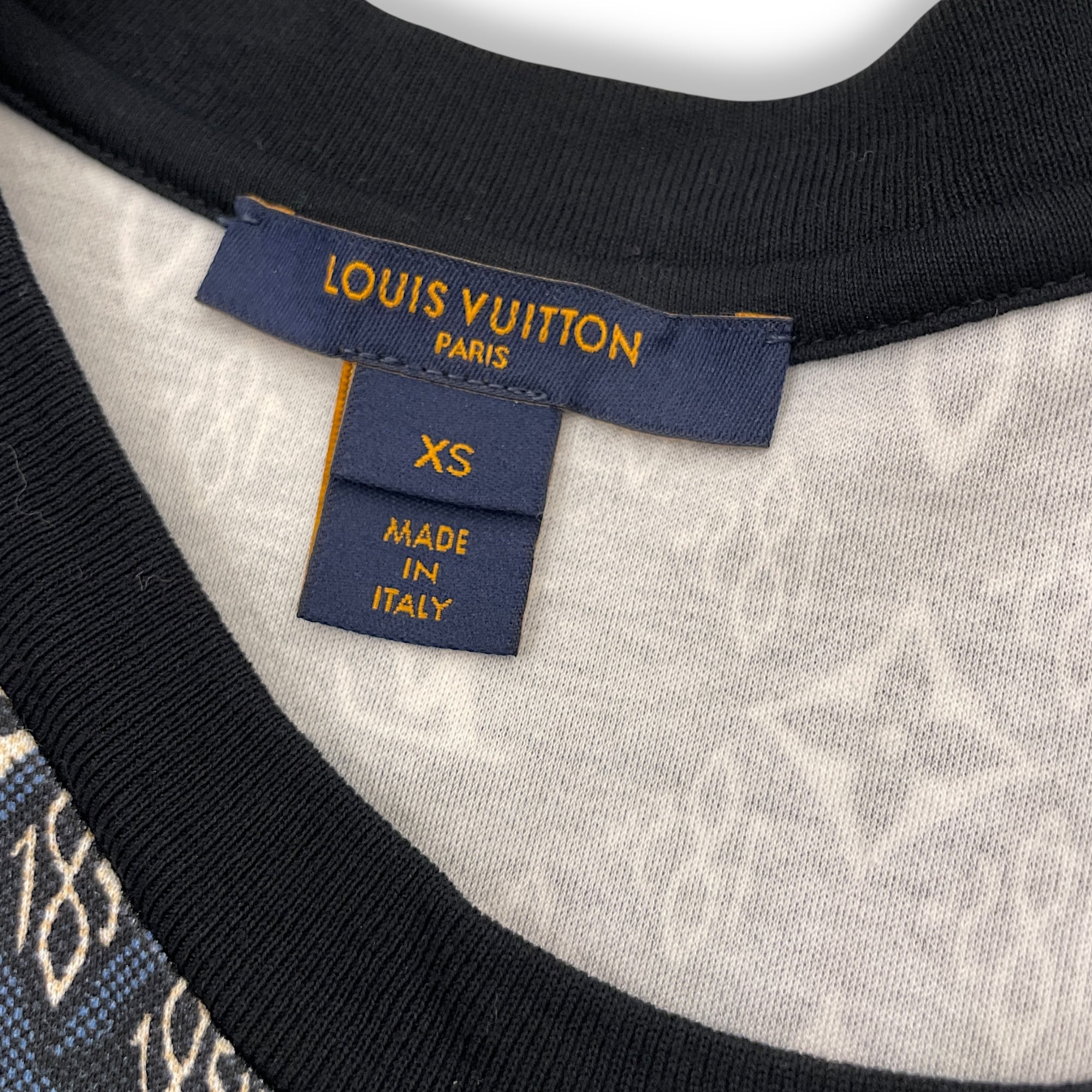 Monogram Printed T Shirt XS Blue Ready-to-Wear in Cotton