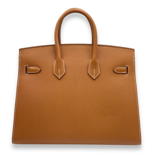 Sellier Birkin 25 Gold in Epsom, Gold hardware