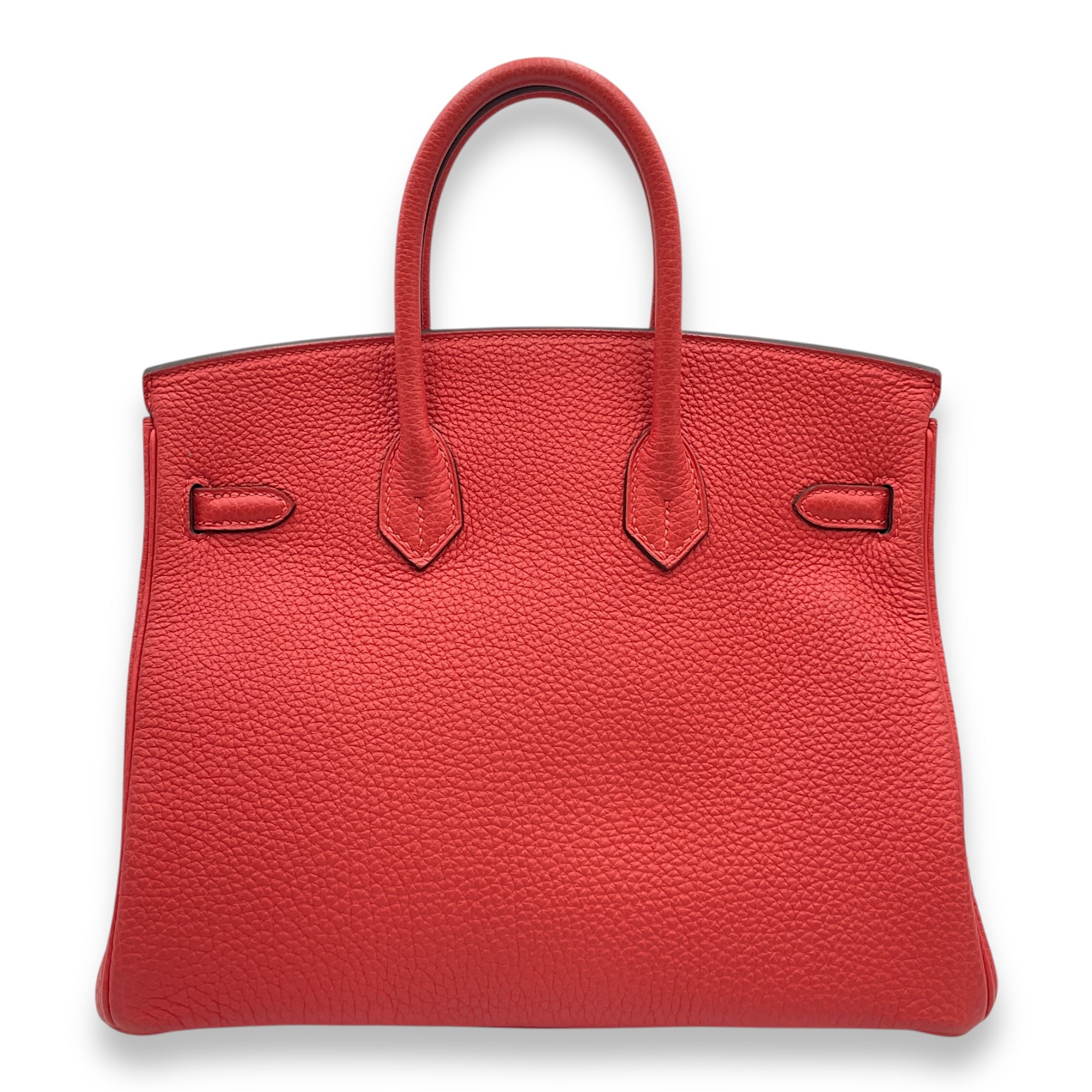 Birkin 25 Rouge Pivoine in Togo, Gold hardware