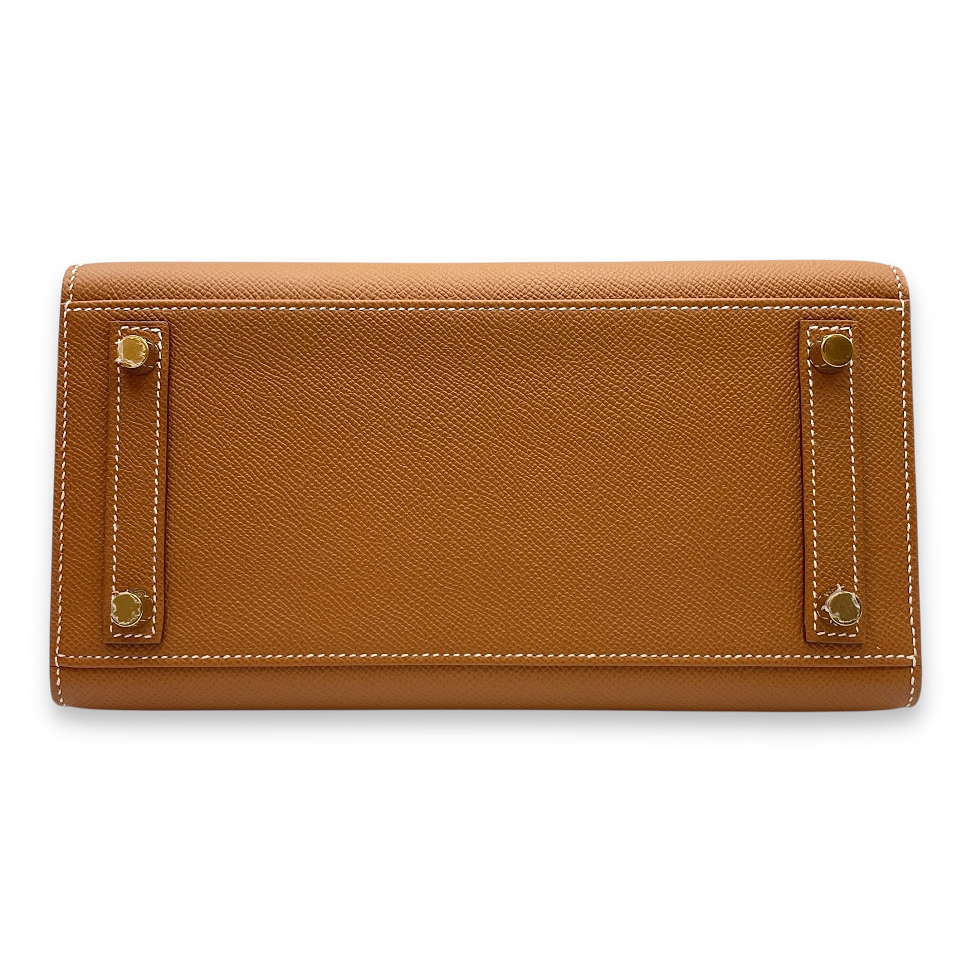 Sellier Birkin 25 Gold in Epsom, Gold hardware