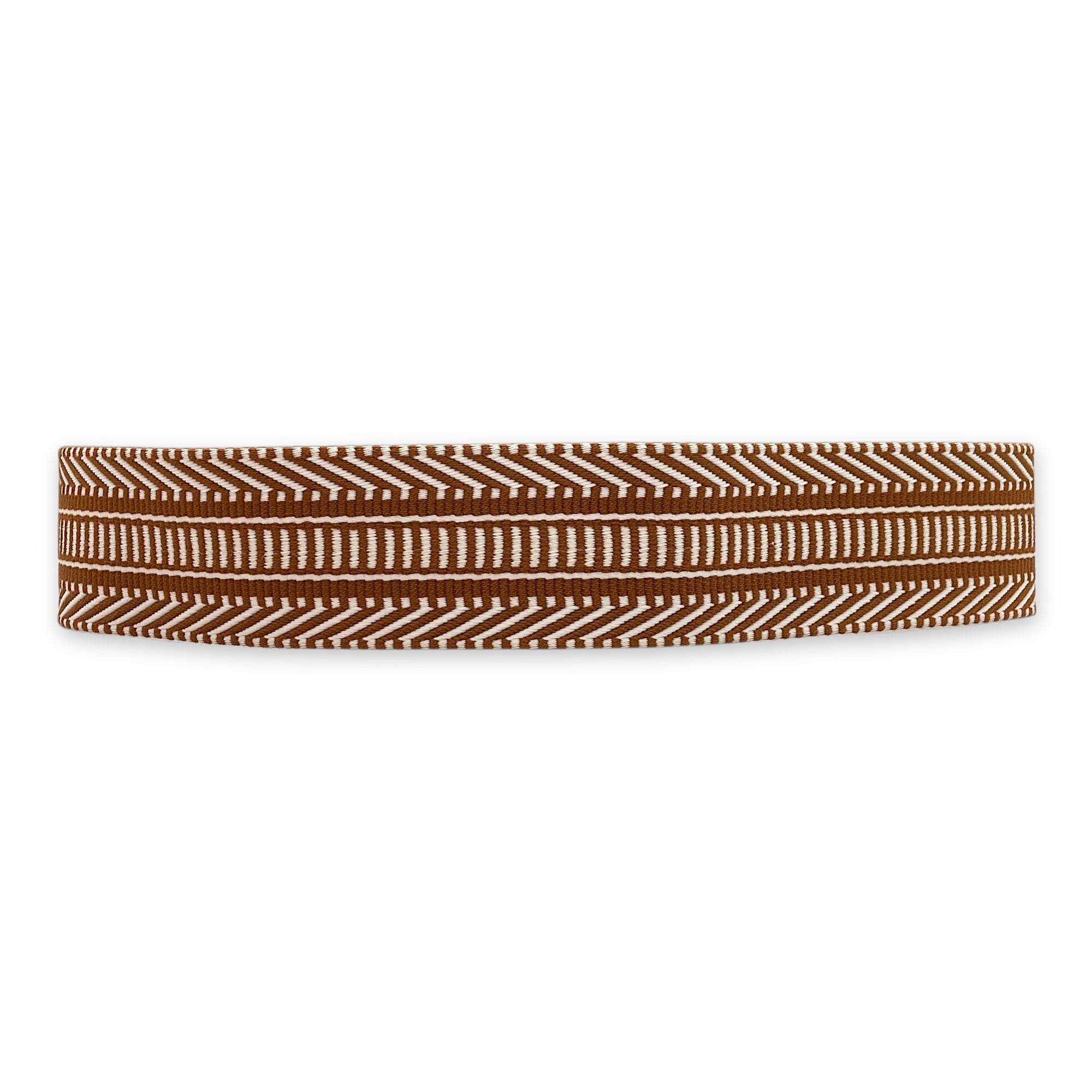 Sangle Cavale 50mm x 85cm Gold Strap in Swift, Gold hardware