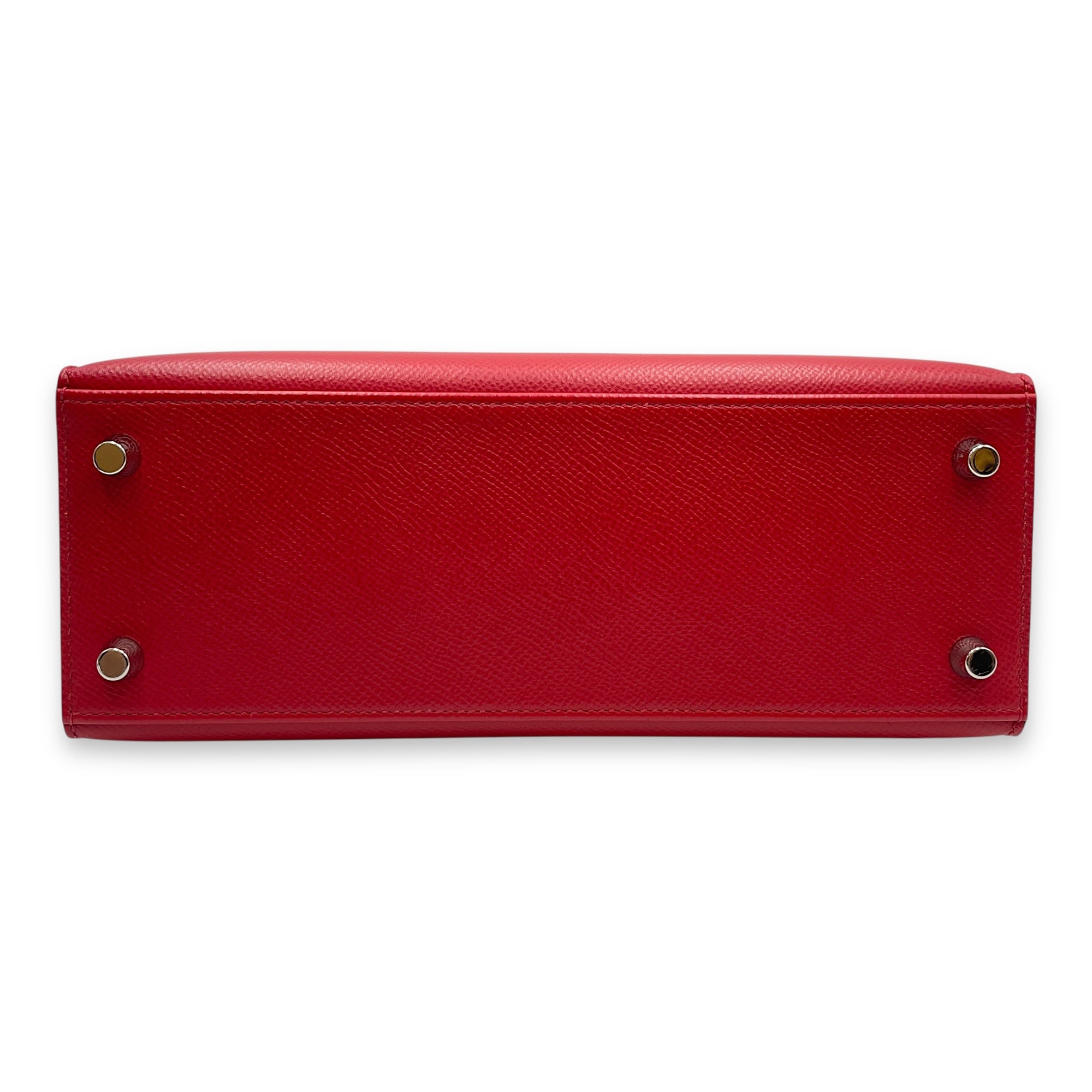 Sellier Kelly 25 Rouge Piment in Epsom, Palladium hardware