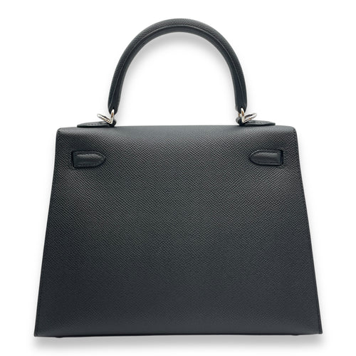 Sellier Kelly 25 Black in Epsom, Palladium hardware