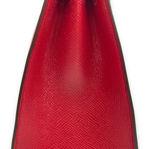 Sellier Kelly 25 Rouge Piment in Epsom, Palladium hardware