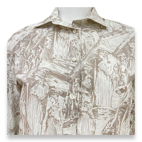 Long Sleeved Shirt 34 Beige Ready-To-Wear in Cotton