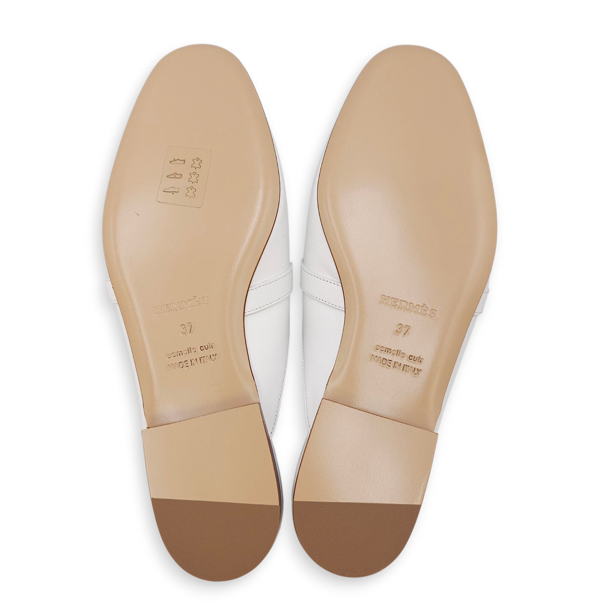 Oz 37 Blanc Mule in Calfskin Palladium hardware CL2509-15789 3