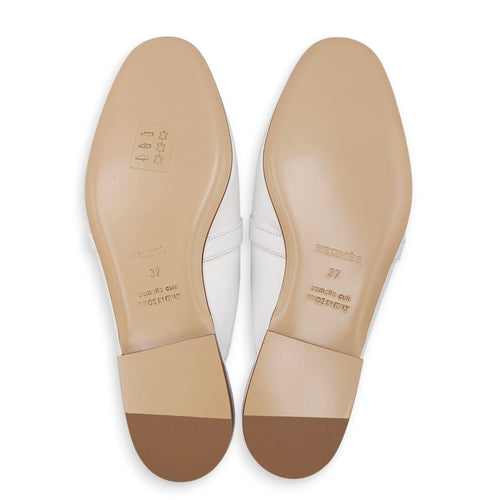 Oz 37 Blanc Mule in Calfskin Palladium hardware CL2509-15789 3
