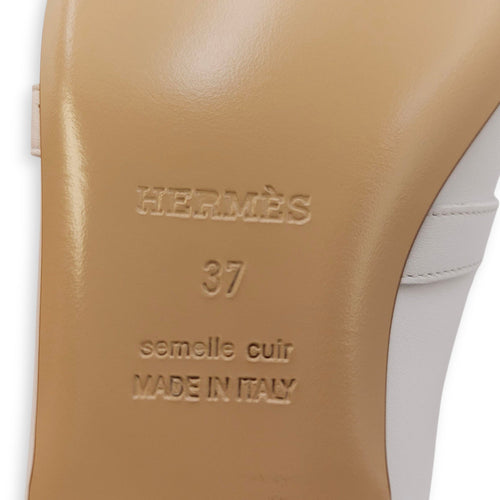 Oz 37 Blanc Mule in Calfskin Palladium hardware CL2509-15789 4