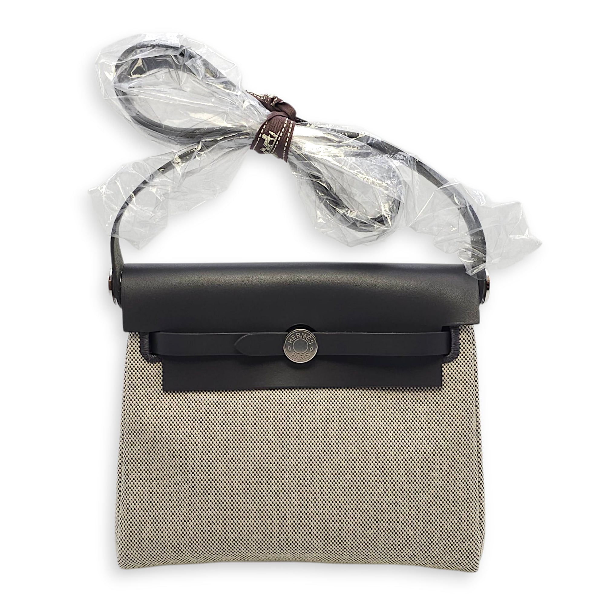 Herbag 20 Ardoise/Ecru-Ardoise in Vache Hunter/Toile, Palladium hardware
