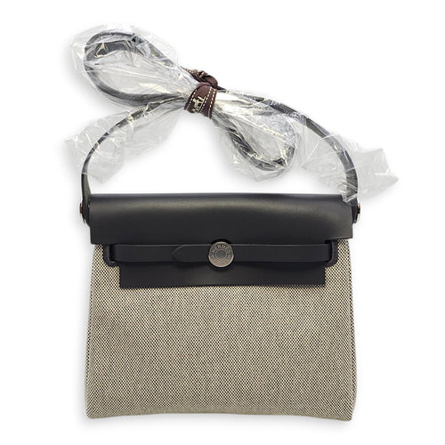 Herbag 20 Ardoise/Ecru-Ardoise in Vache Hunter/Toile, Palladium hardware