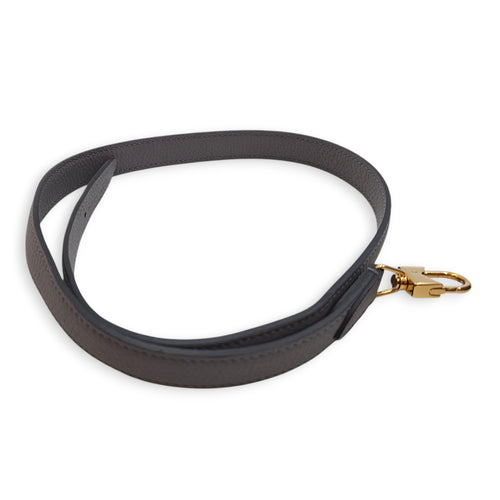 Rejane PM Grey Shoulder Bag in Calfskin, Gold hardware