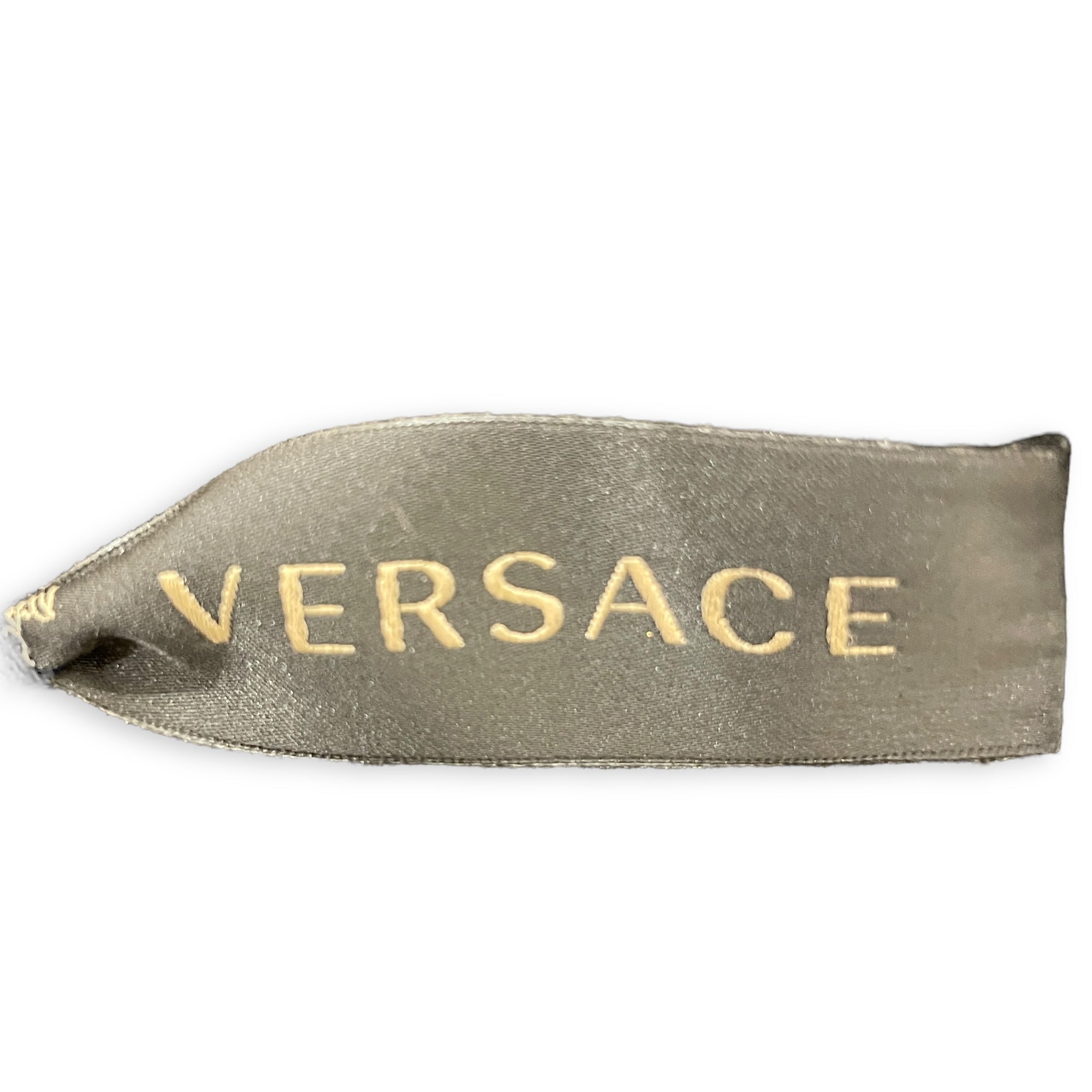Versace Logo Skirt 38 Black Ready-To-Wear in Wool