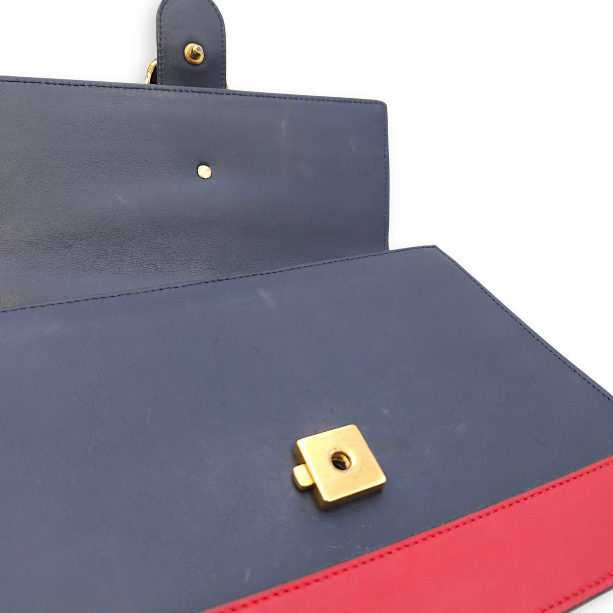 Moon Dionysus Bamboo Web Medium Multi-colour Shoulder Bag in Calfskin, Gold hardware