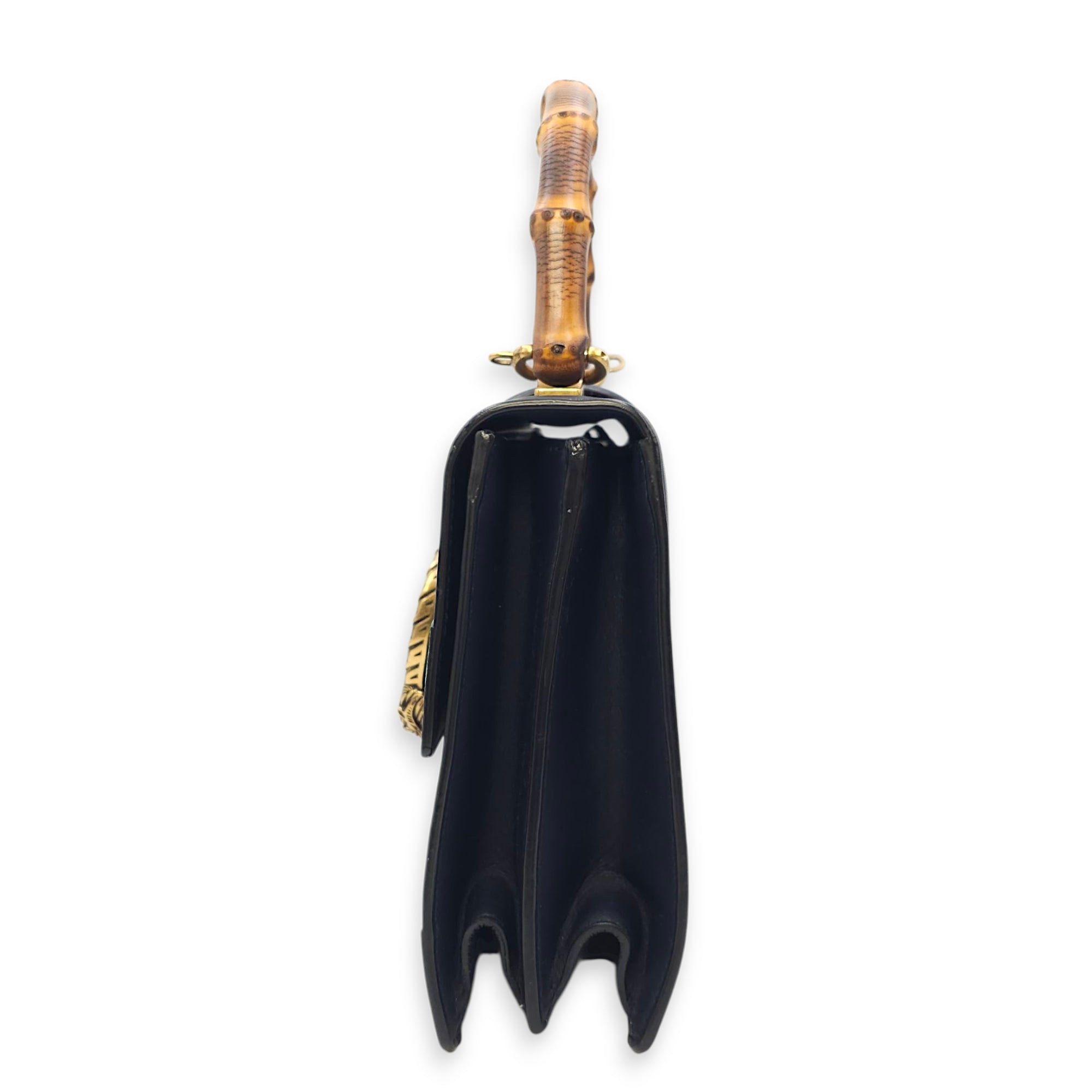 Moon Dionysus Bamboo Web Medium Multi-colour Shoulder Bag in Calfskin, Gold hardware