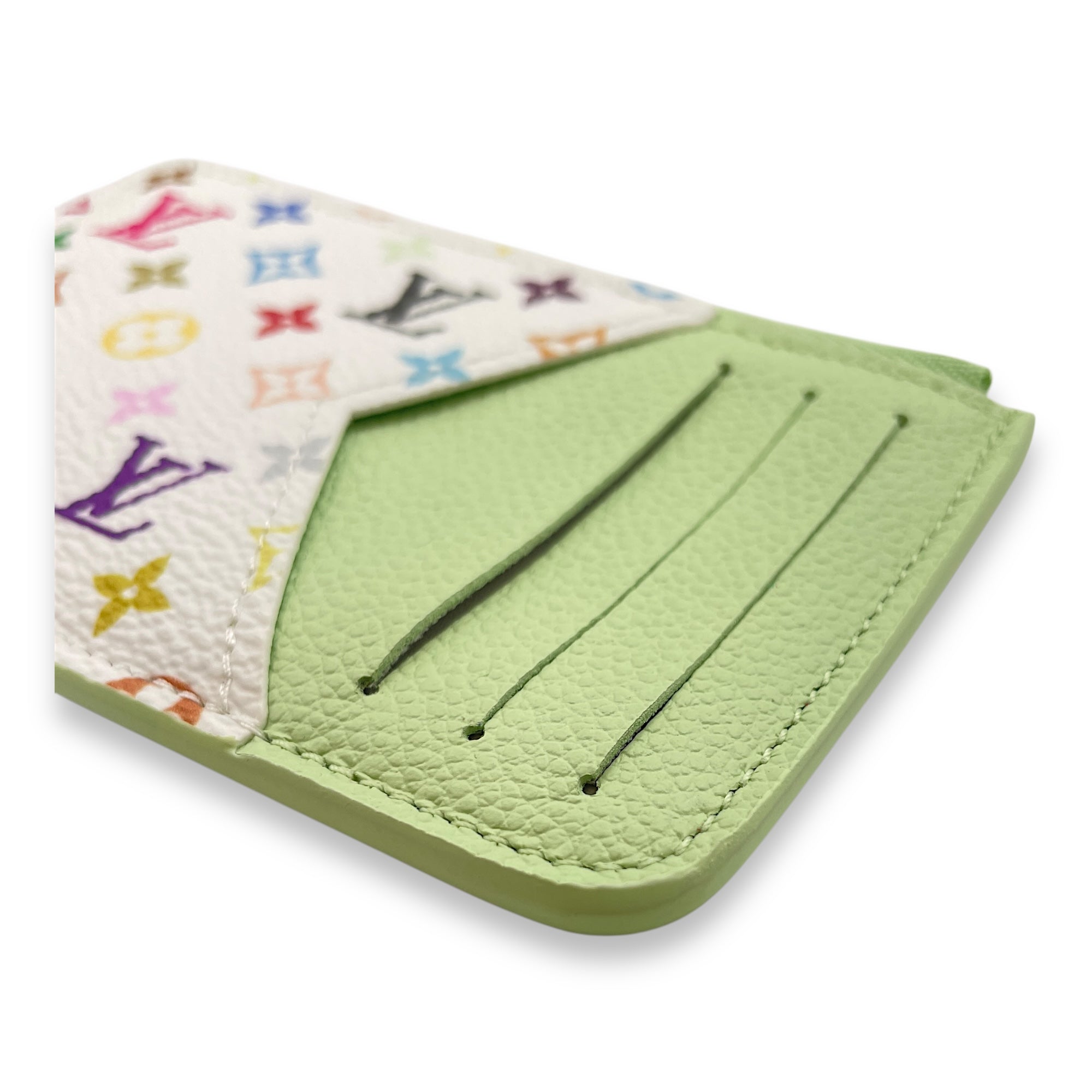 LV X Tm Romy Multi-colour Card Holder in Calfskin, Gold hardware