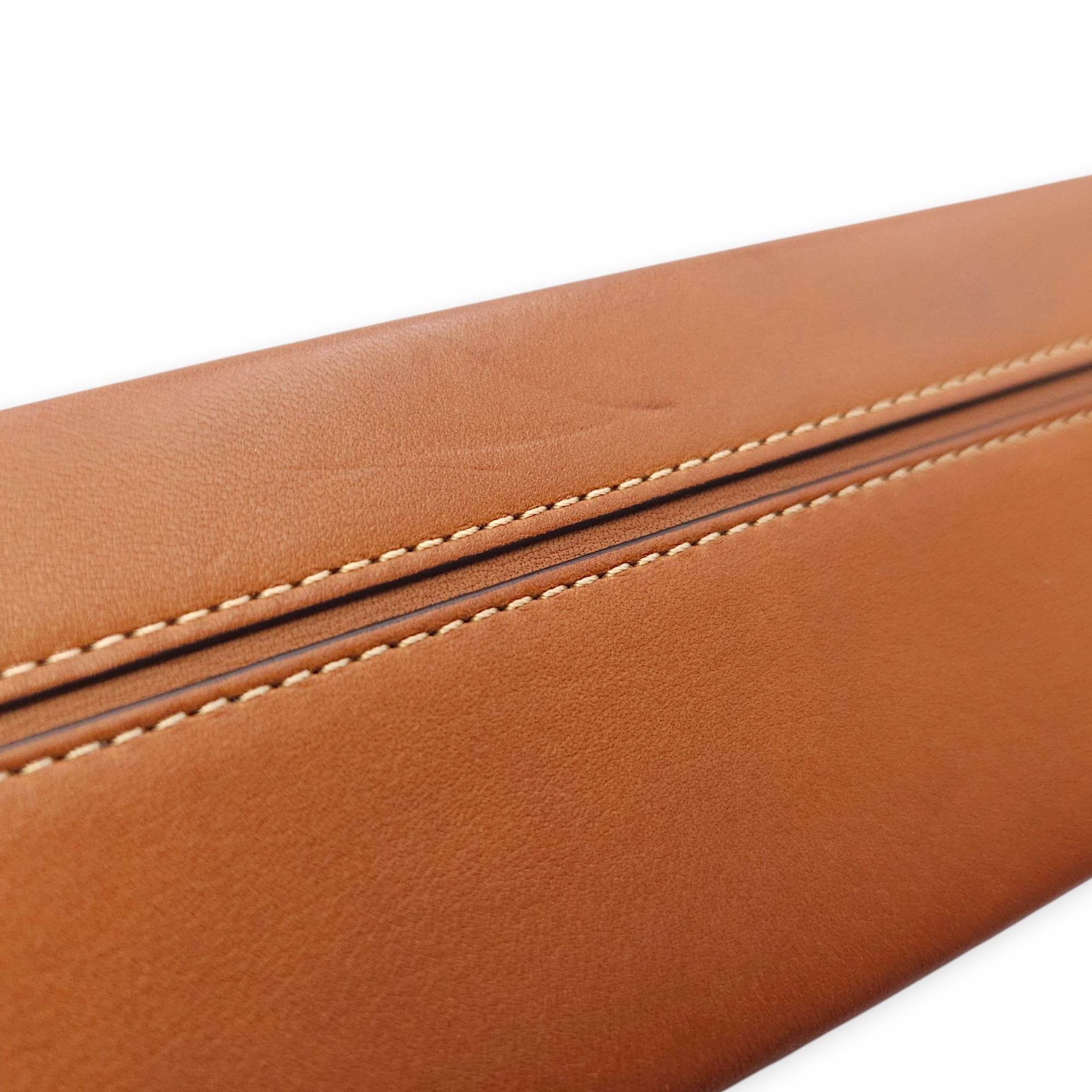 Suitcase Little Brown Shoulder Bag in Calfskin, Silver hardware