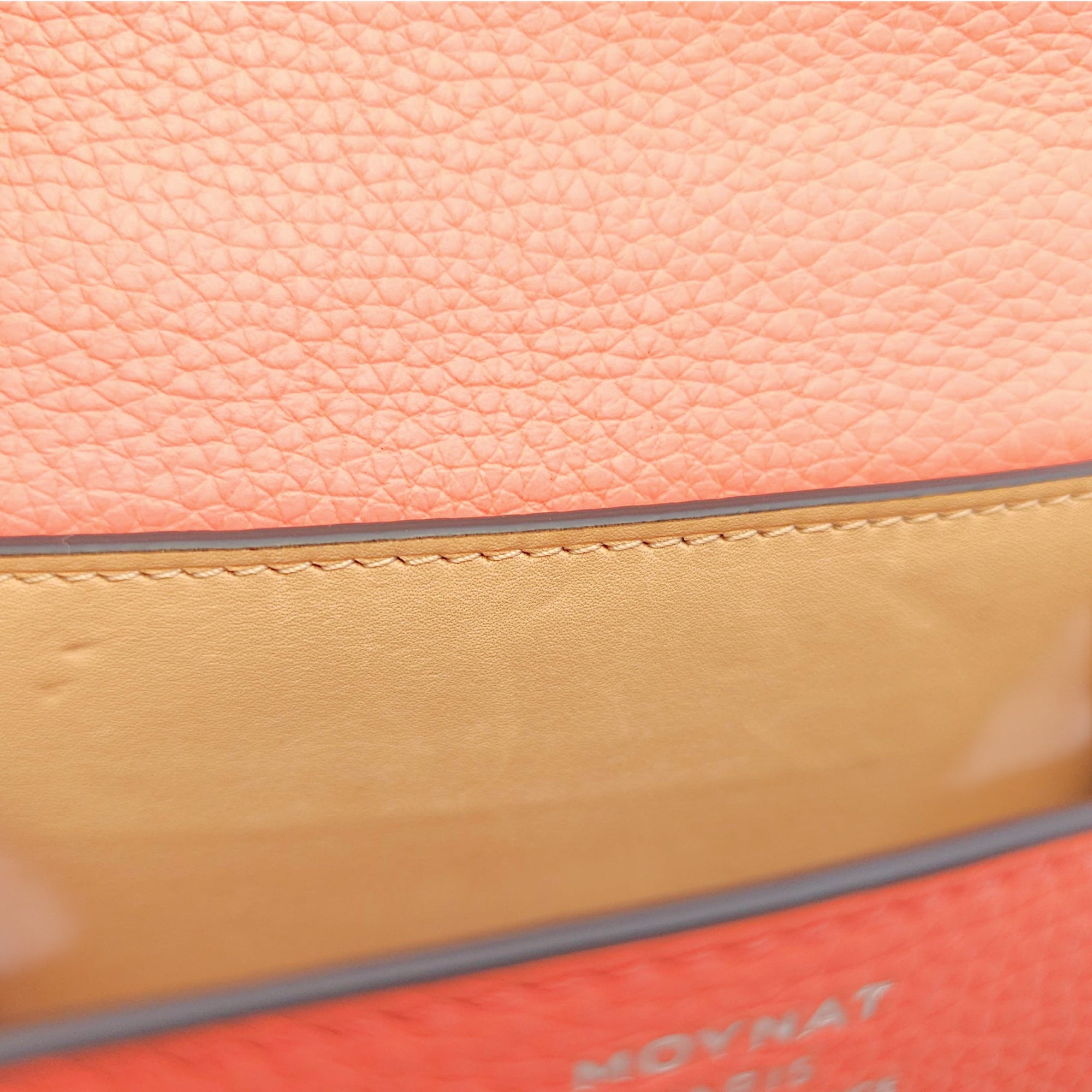 Rejane Nano Pink Shoulder Bag in Calfskin, Silver hardware