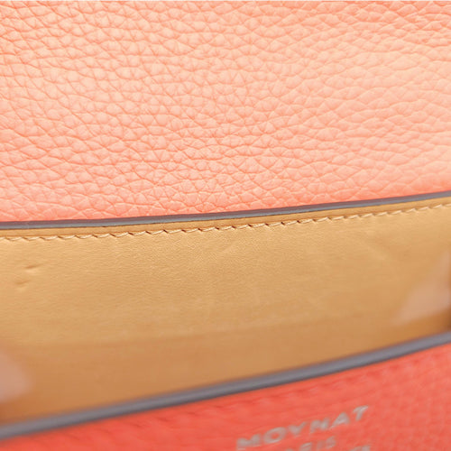 Rejane Nano Pink Shoulder Bag in Calfskin, Silver hardware