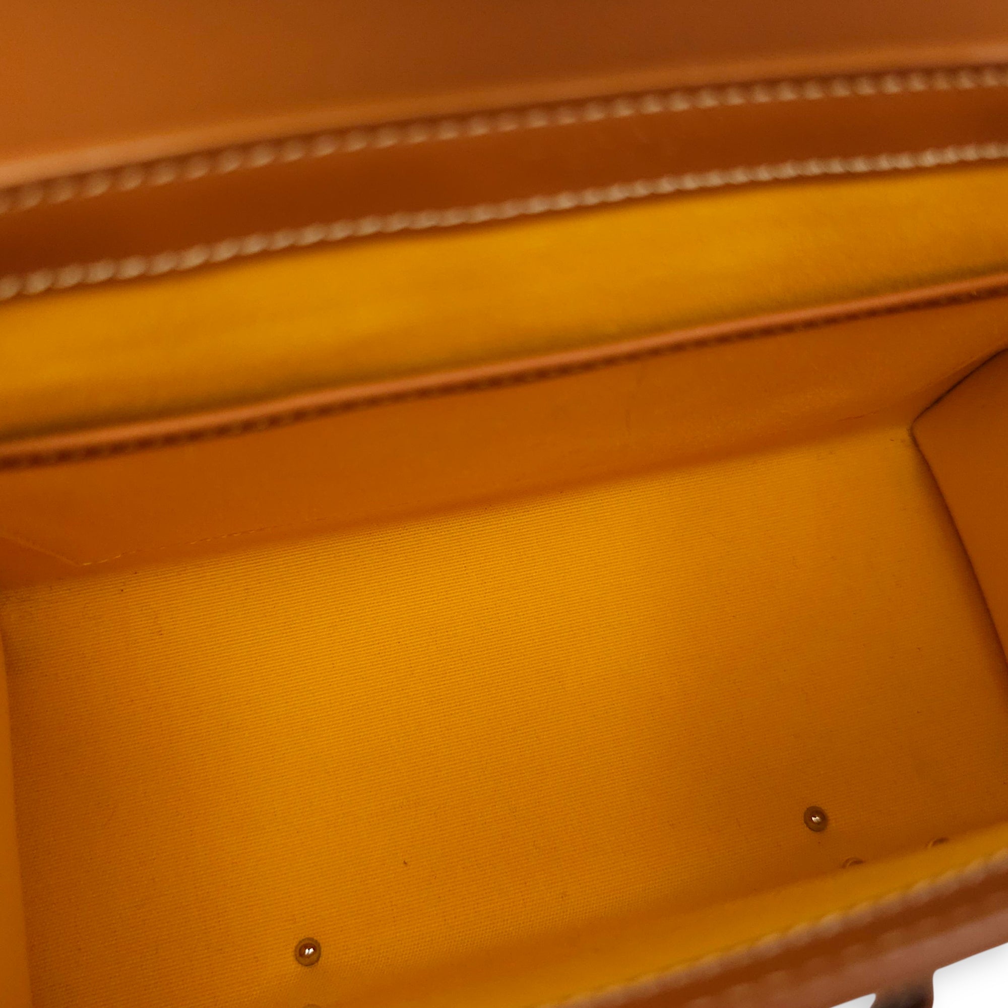 Saigon Mini Brown Shoulder Bag in Calfskin, Silver hardware