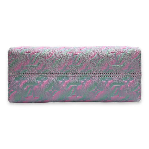 OnTheGo Stardust in Lilas Blue/Pink Top Handle Bag in Calfskin, Silver hardware