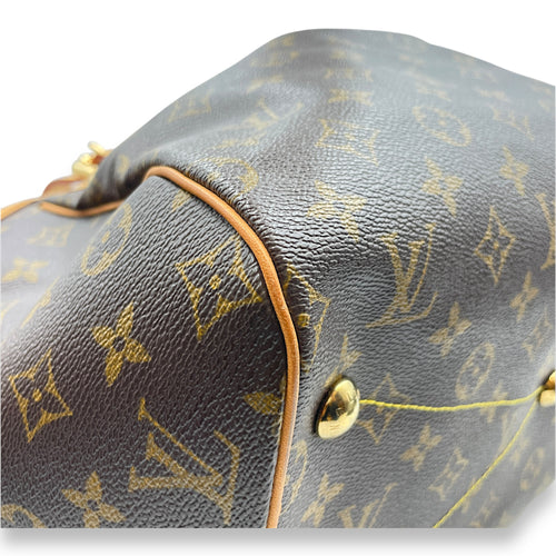 Tivoli GM Monogram Brown Top Handle Bag in Canvas, Gold hardware