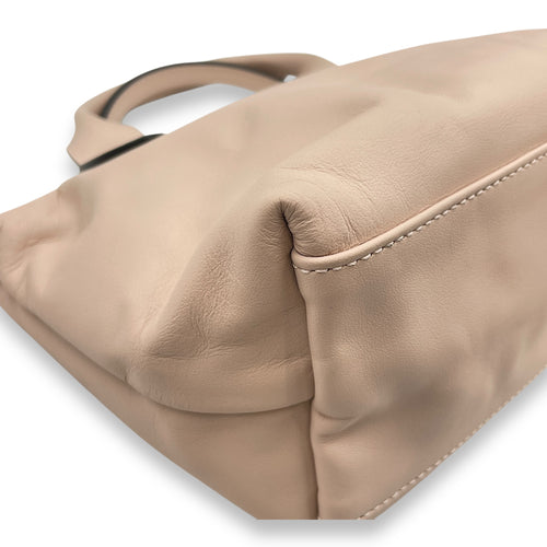 Le Pliage Xtra XS Nude Crossbody Bag in Calfskin, Ruthenium hardware