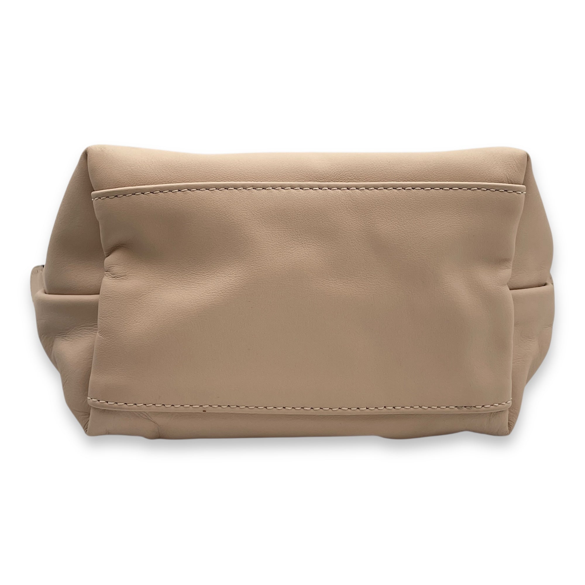 Le Pliage Xtra XS Nude Crossbody Bag in Calfskin, Ruthenium hardware