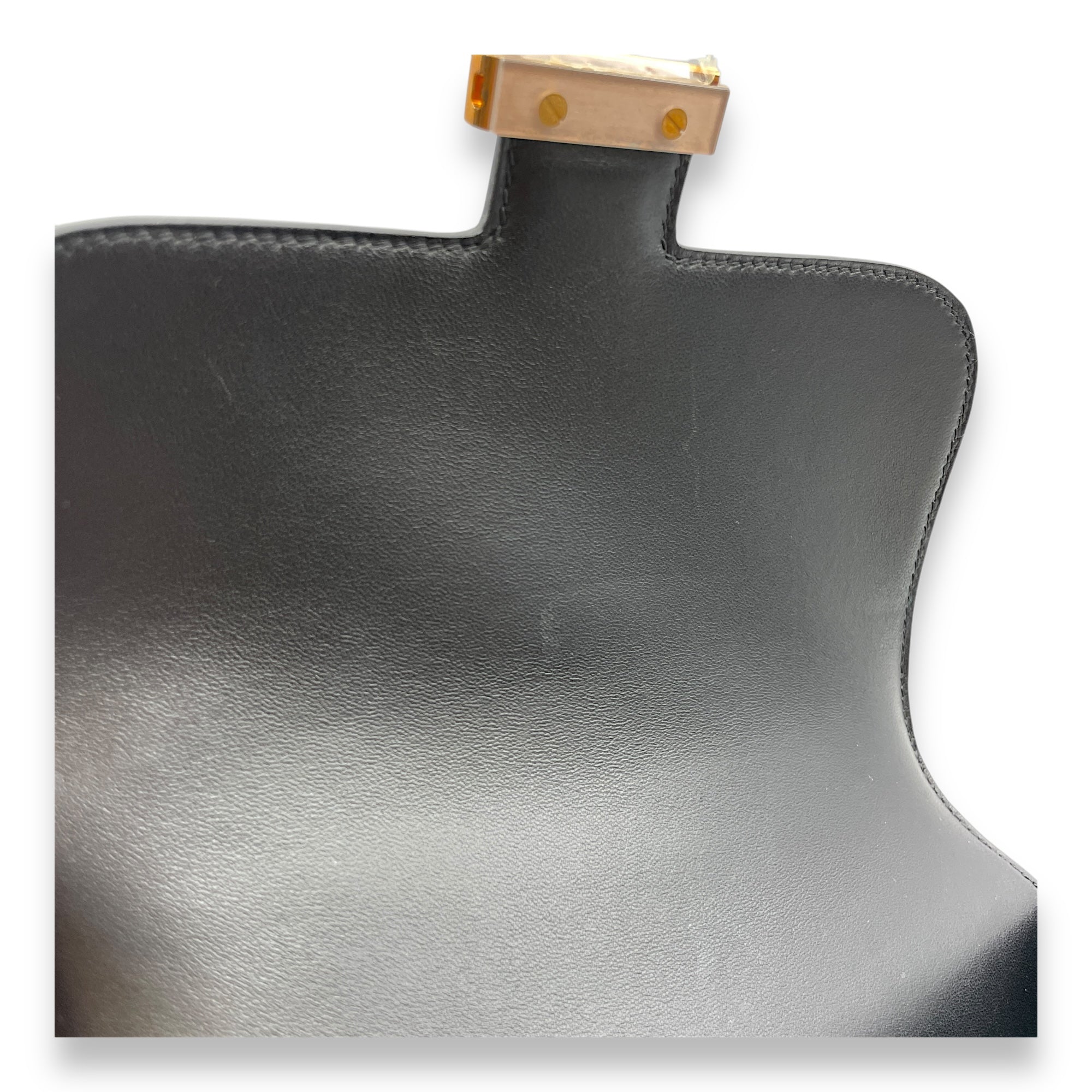 Constance 18 Black in Chevre Mysore, Rose Gold hardware