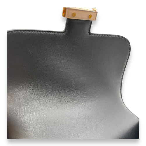 Constance 18 Black in Chevre Mysore, Rose Gold hardware