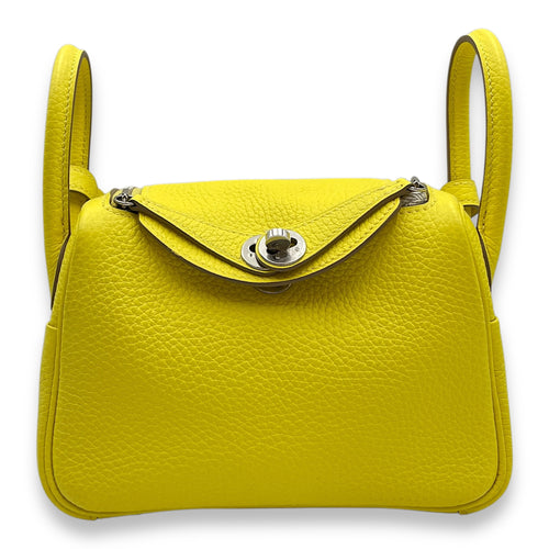 Lindy Mini Lime in Clemence, Palladium hardware