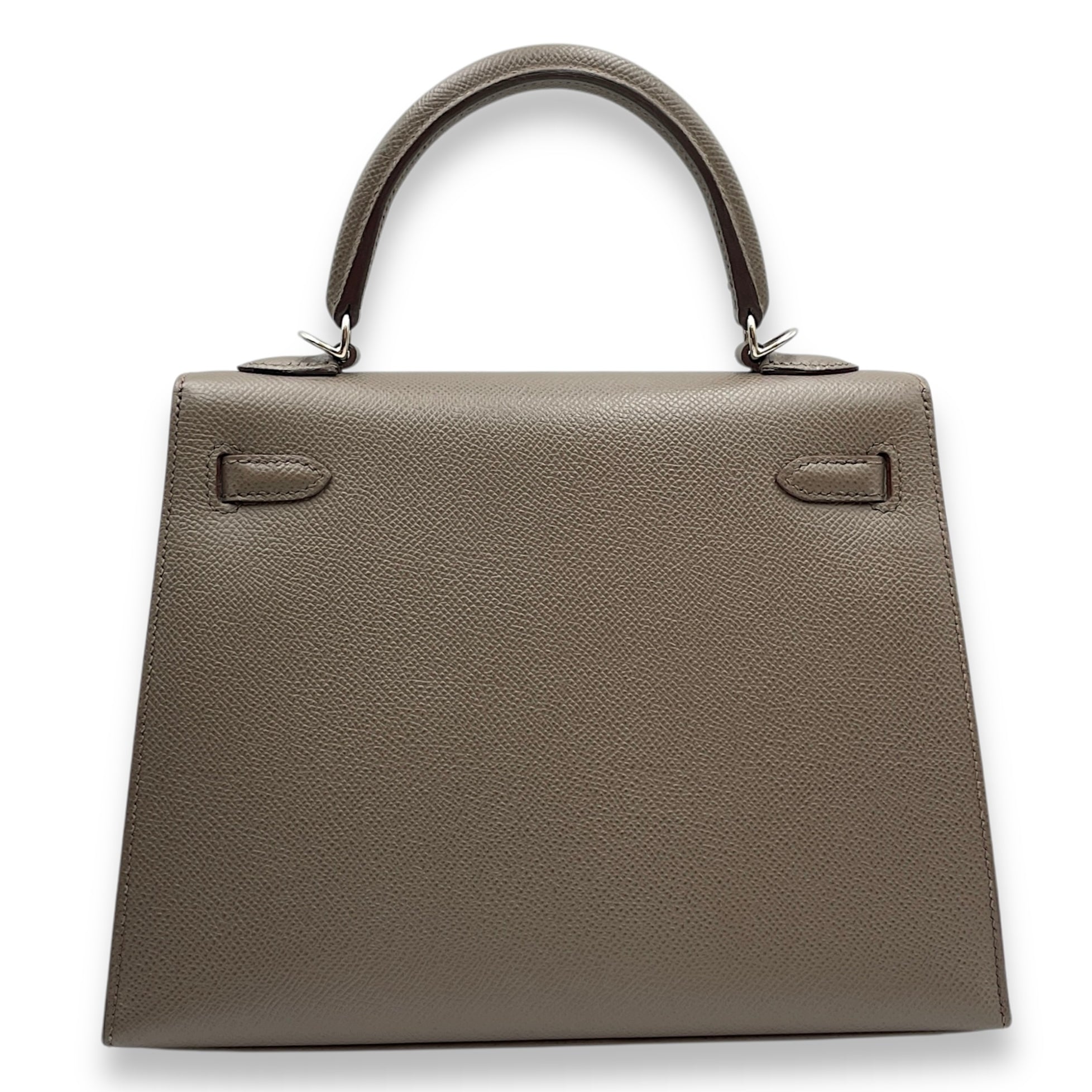 Sellier Kelly 25 Etain in Epsom, Palladium hardware